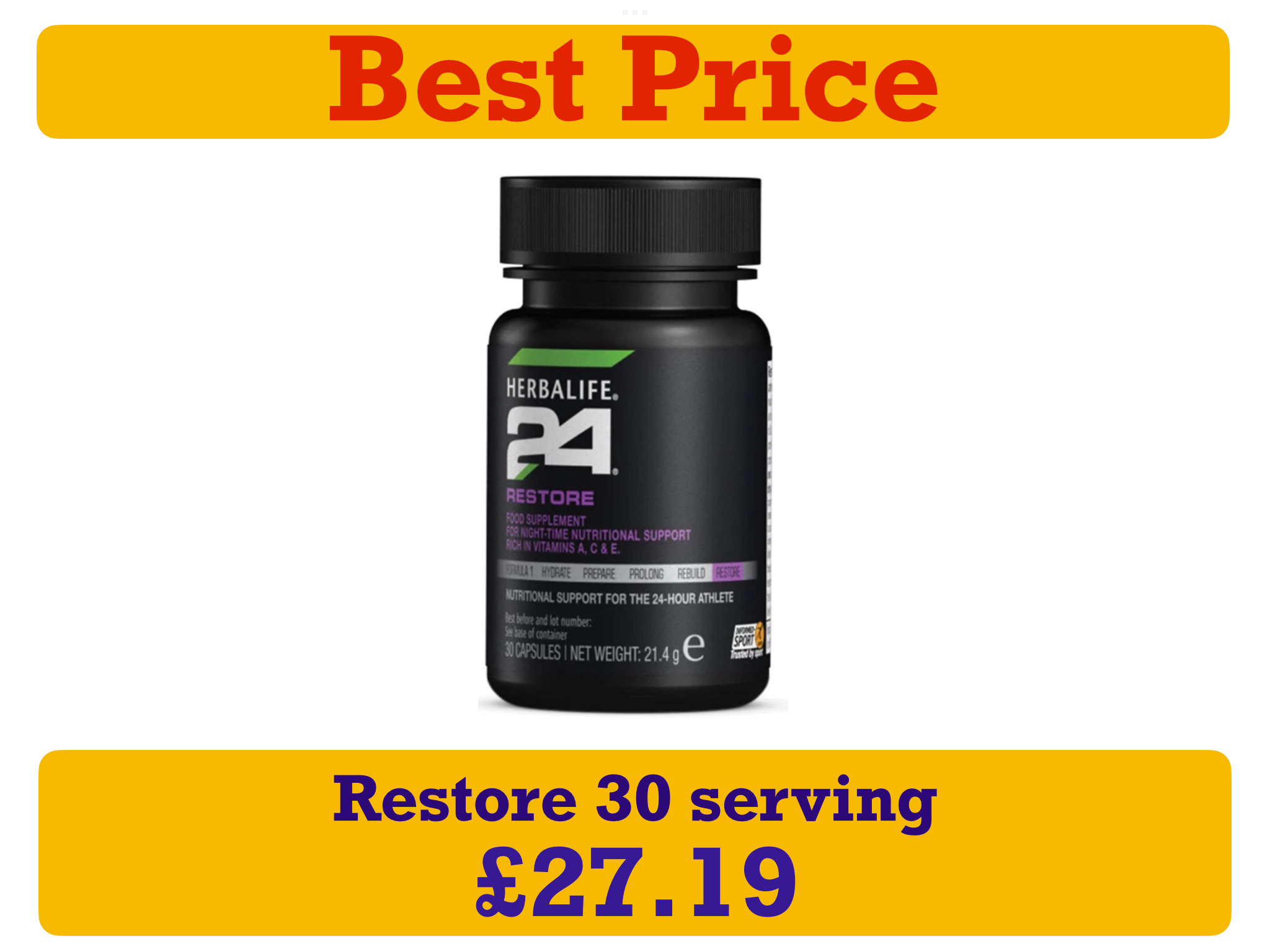 Restore 30 serving